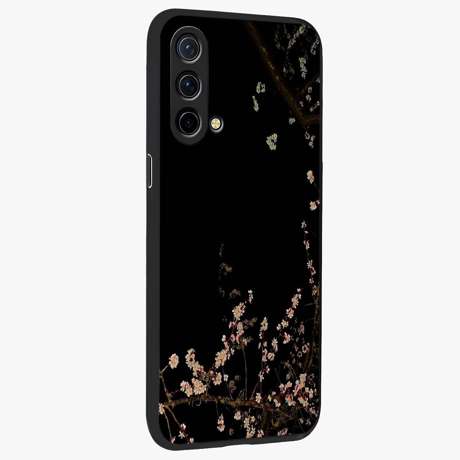 Petal Moon Light With Custom Name Glass Case upright view showcasing elegant floral moon artwork with personalized aesthetic.