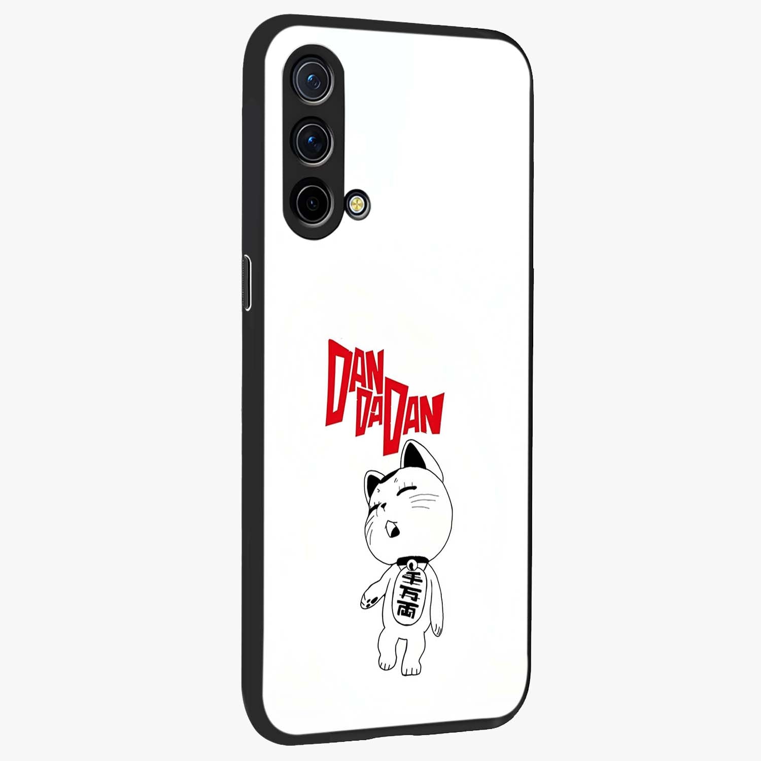 Playful Spirit Charm Glass Case upright view showcasing vibrant charm artwork with fun artistic theme.