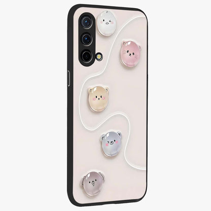 Puffy Face Parade Glass Case upright view showcasing adorable character artwork with cheerful animated theme.
