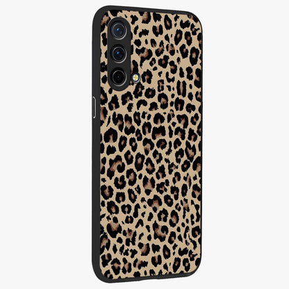 Savage Chic Pattern Glass Case upright view showcasing trendy decorative artwork with edgy fashion theme.
