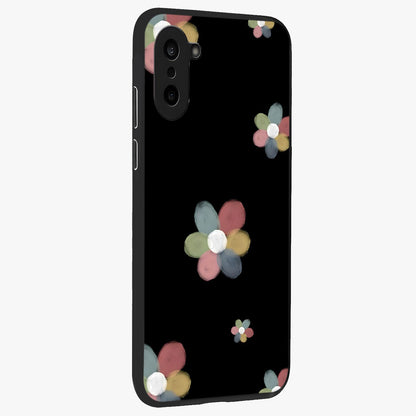 Minimal Floral Charm Glass Case for 1+Nord CE 5 side perspective highlighting refined minimal textures and smooth build