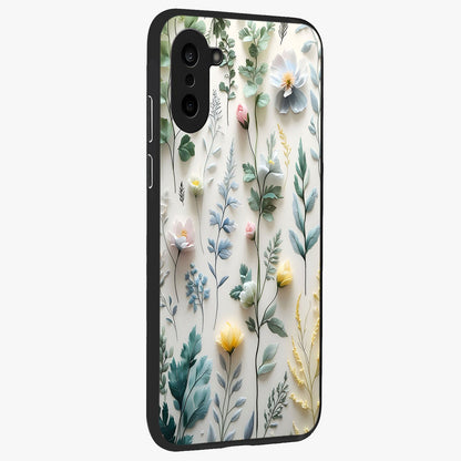 Pastel Garden Whispers Glass Case for 1+Nord CE 5 side perspective highlighting refined textures and smooth build