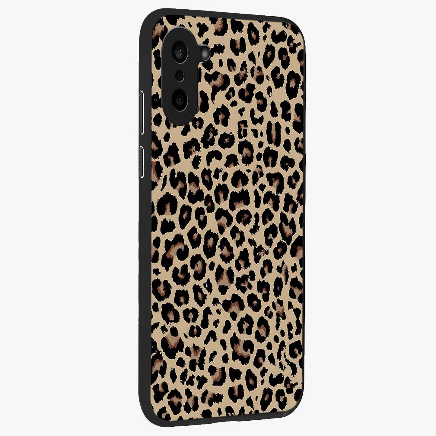 Savage Chic Pattern Glass Case for 1+Nord CE 5 side perspective highlighting clean textures and premium edges