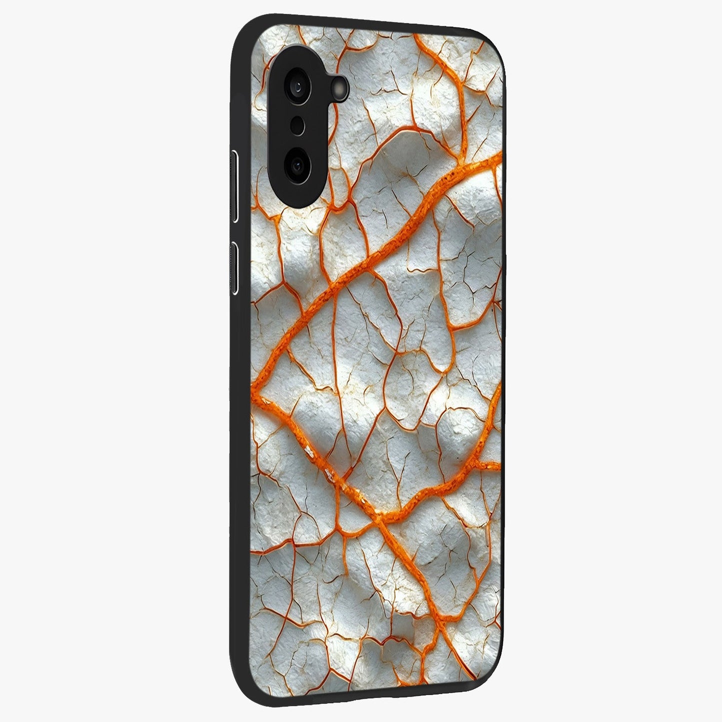 Snarl Zone Buzz Glass Case for 1+Nord CE 5 side perspective highlighting sharp textures and sleek premium build