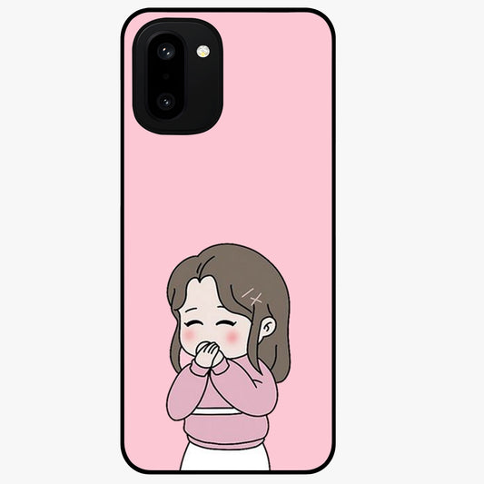 Blushing Love Moment Custom Name Glass Case for OnePlus 15R |1+15R
