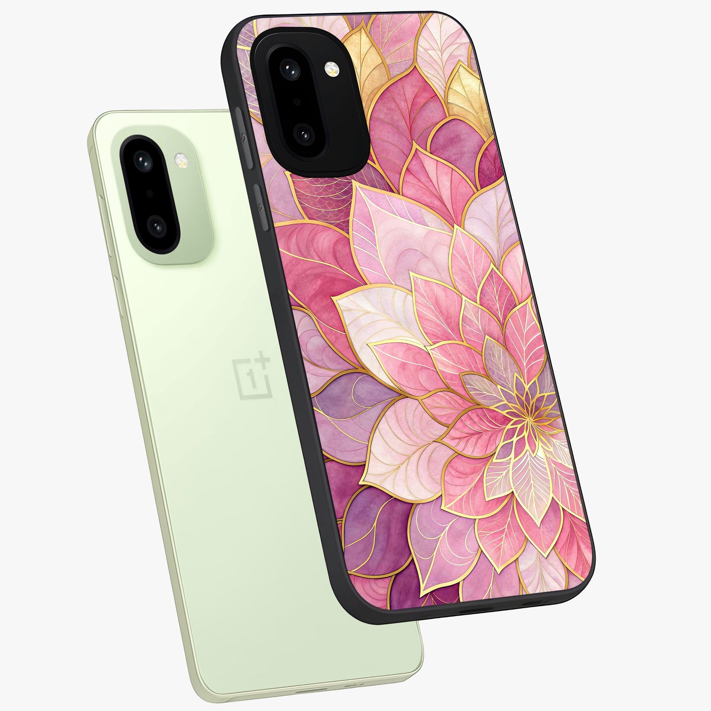 Blush Luxe Bloom Glass Case for OnePlus 15R |1+15R