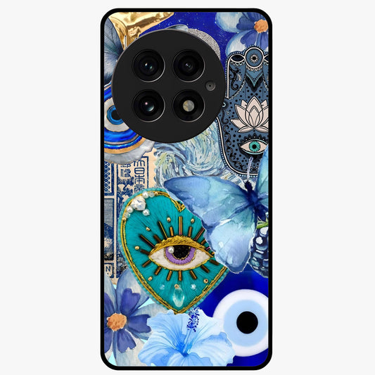 Audrey Zivan Glass Case for 1+13 stylish front view featuring bold artistic aesthetic design