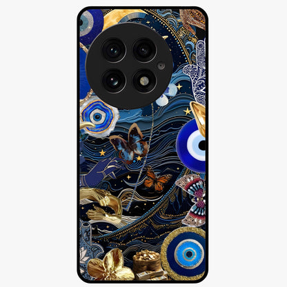 Celestial Blessing Shield Glass Case for 1+13 spiritual front view featuring protective celestial symbol artwork