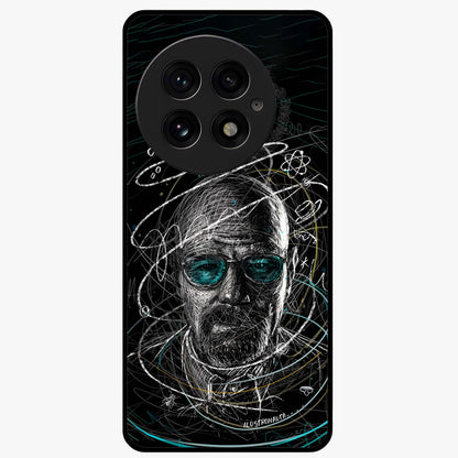 Chaotic Mind Genius Glass Case for 1+13 bold front view featuring expressive abstract typography artwork