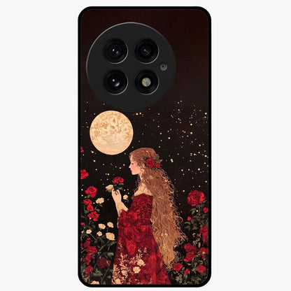 Crimson Dreams Glass Case for 1+13 elegant front view featuring rich red artistic artwork