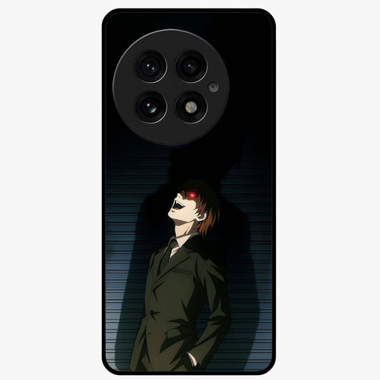 Crimson Shadow King Glass Case for 1+13 striking front view featuring bold shadow inspired crimson artwork