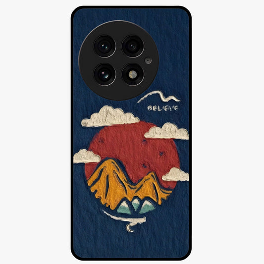 Dream Beyond Mountains Glass Case for 1+13 scenic front view featuring inspirational mountain landscape artwork