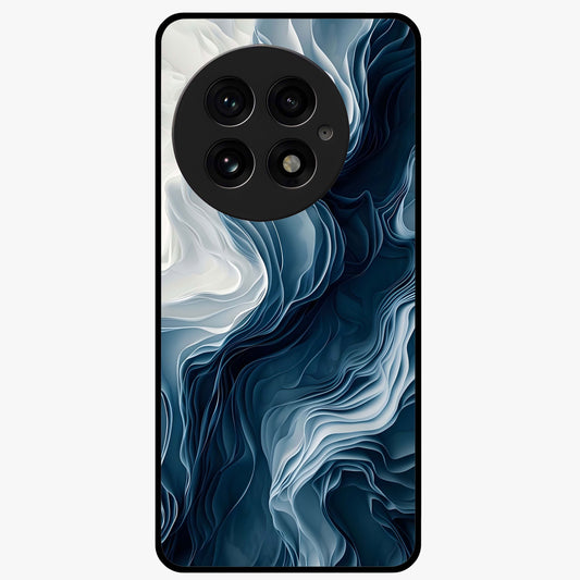 Ethereal Paper Marble Glass Case for 1+13 artistic front view featuring subtle marble inspired artwork