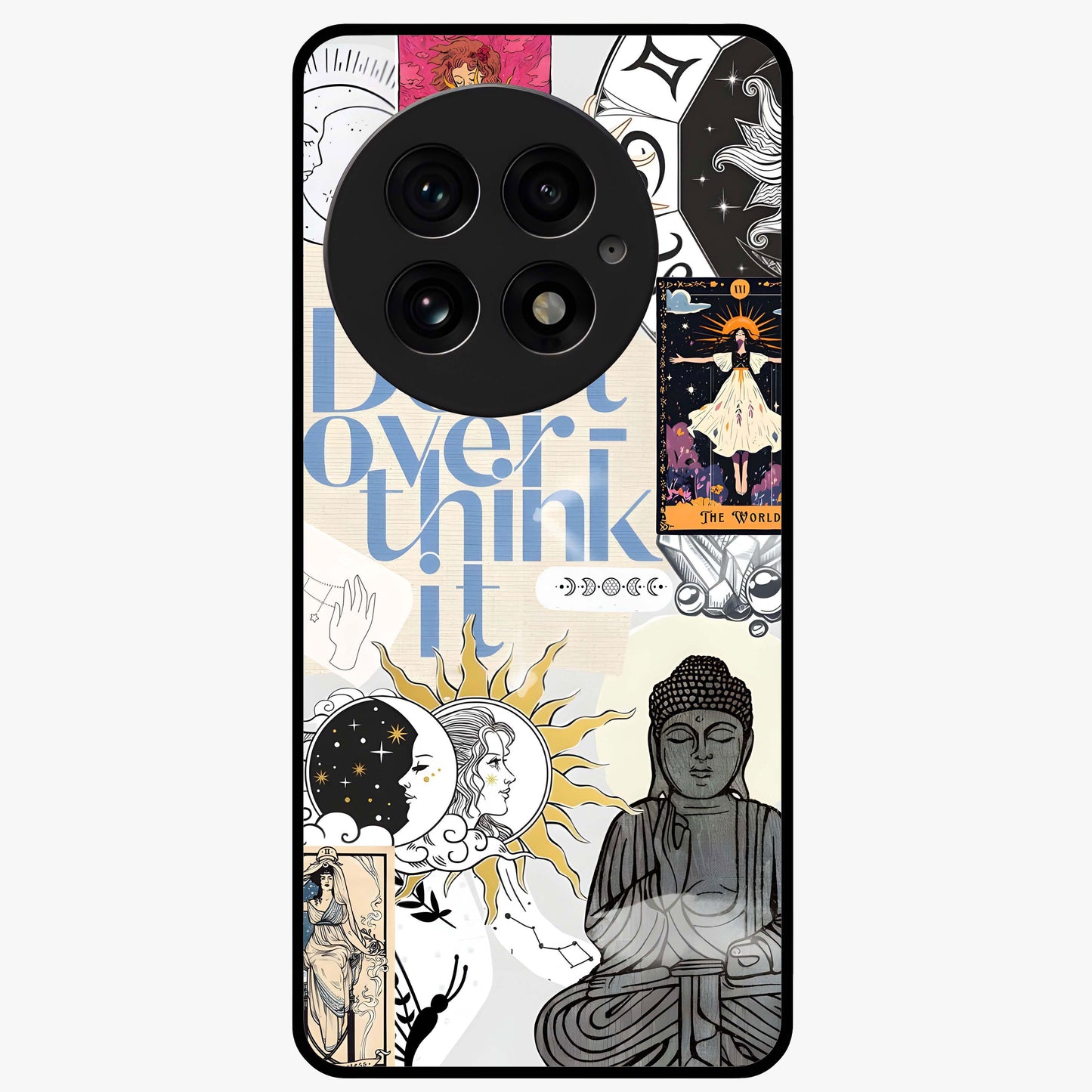 Ethereal Thoughts Glass Case for 1+13 dreamy front view featuring abstract artistic artwork with soft tones