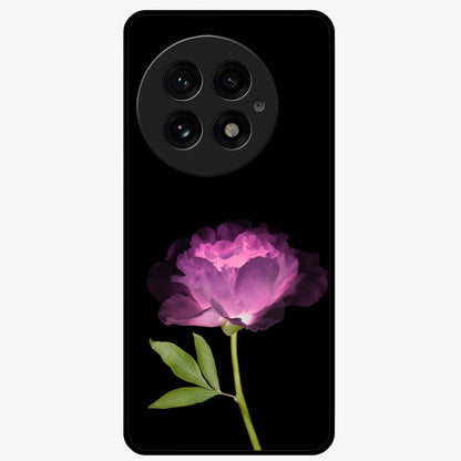 Glow Petal Bloom Glass Case for 1+13 radiant front view featuring luminous floral artwork