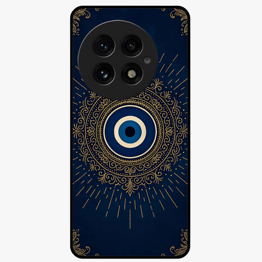 Golden Heart Glow Glass Case for 1+13 romantic front view featuring glowing golden heart artwork