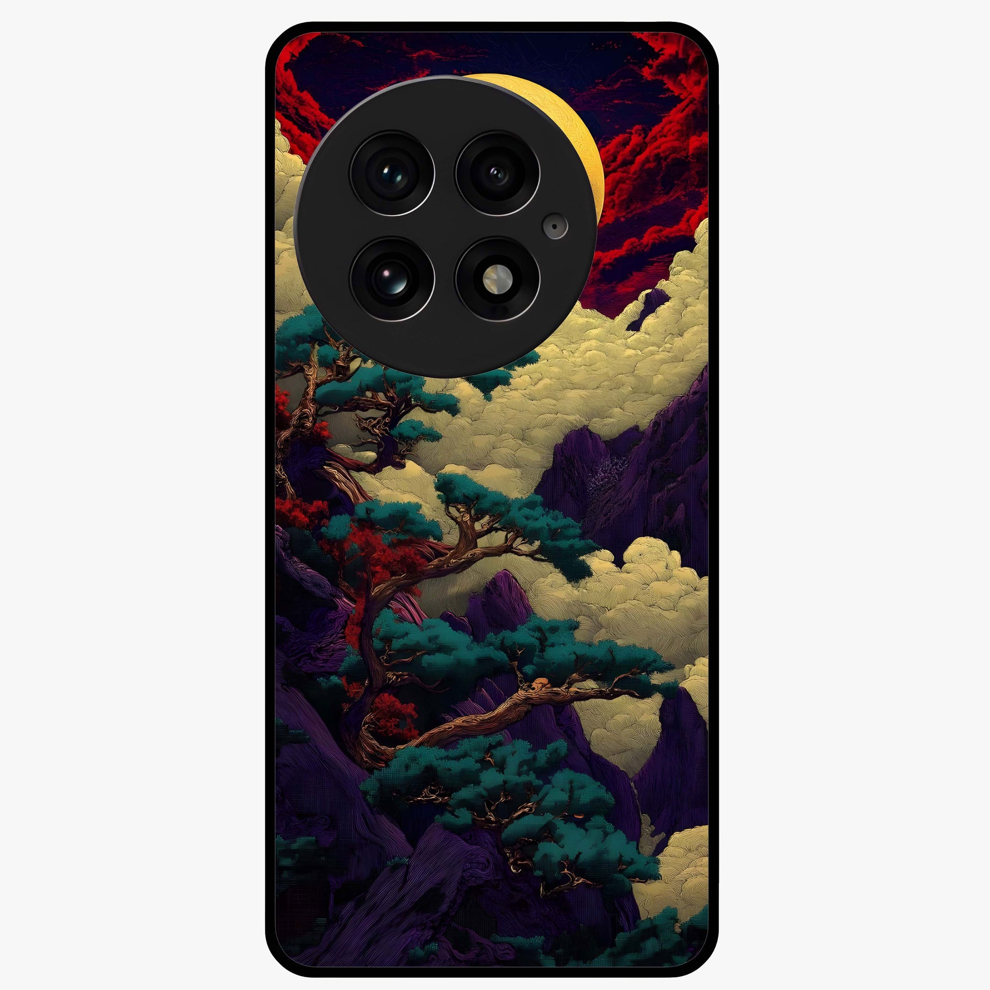 Golden Number Ten Glass Case for 1+13 bold front view featuring stylish number ten artwork in golden tones