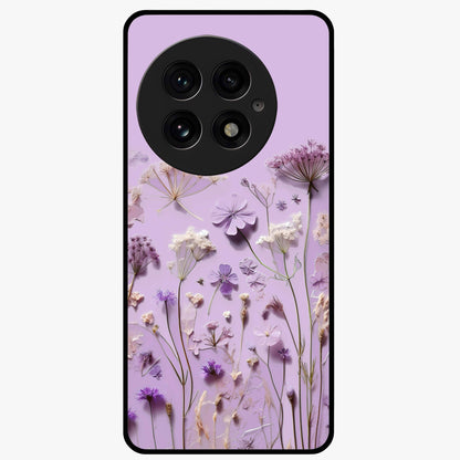 Lavender Blossom Dream Glass Case for 1+13 soft front view featuring delicate lavender floral artwork