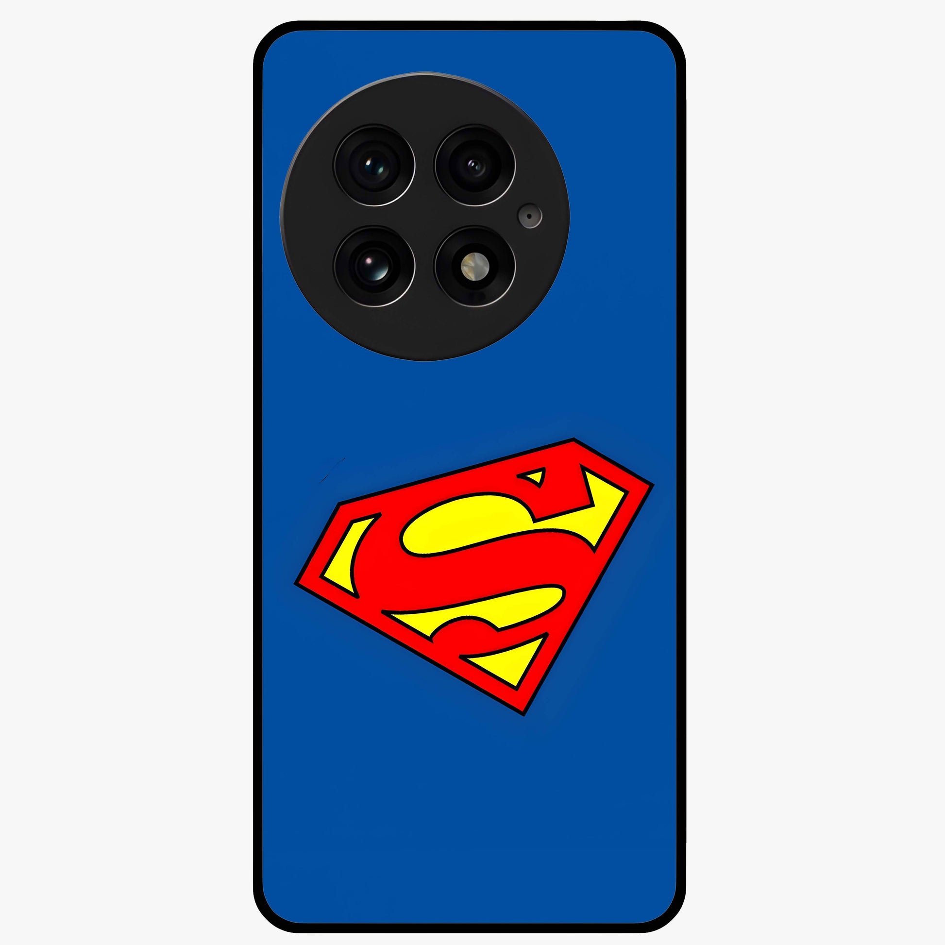 Legendary Hero Emblem Glass Case for 1+13 bold front view featuring powerful emblem inspired artwork