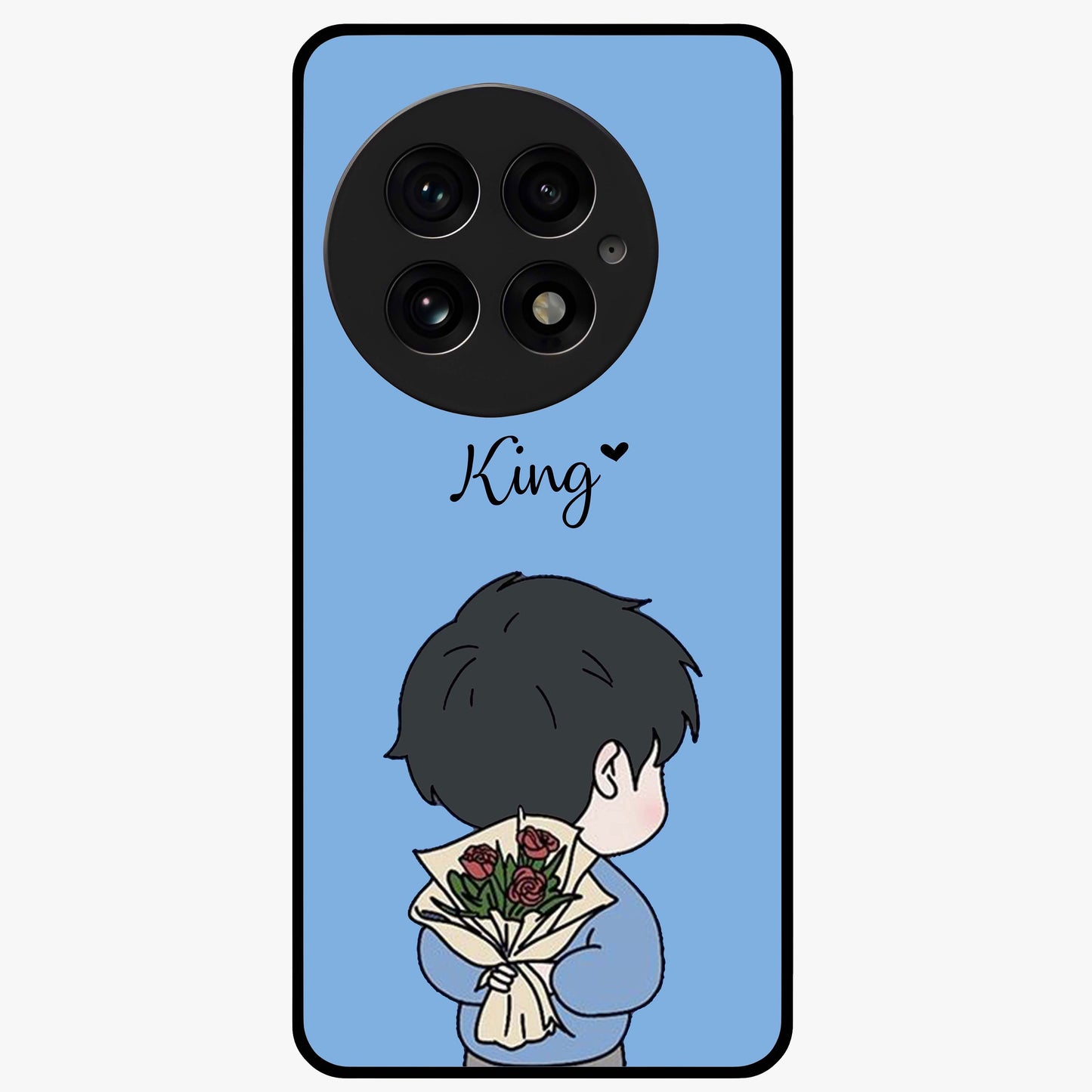 Love in My Hands Glass Case for 1+13 heartfelt front view featuring romantic artistic artwork