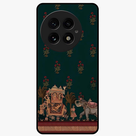 Macmerise Glass Case for 1+13 stylish front view featuring bold modern artistic artwork