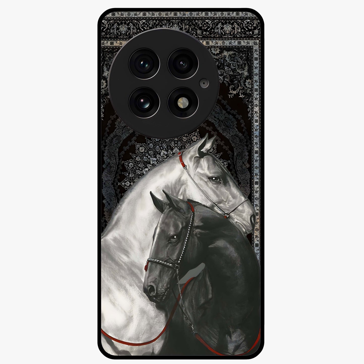 Majestic Ride Legacy Glass Case for 1+13 bold front view featuring dynamic ride inspired artwork