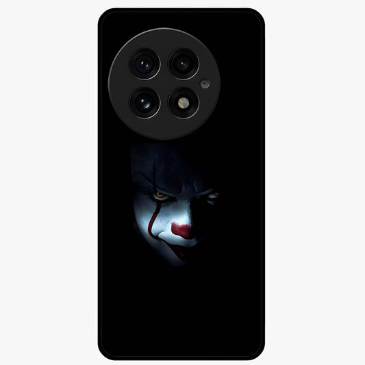Midnight Madness Smile Glass Case for 1+13 edgy front view featuring bold smile artwork in dark aesthetic tones