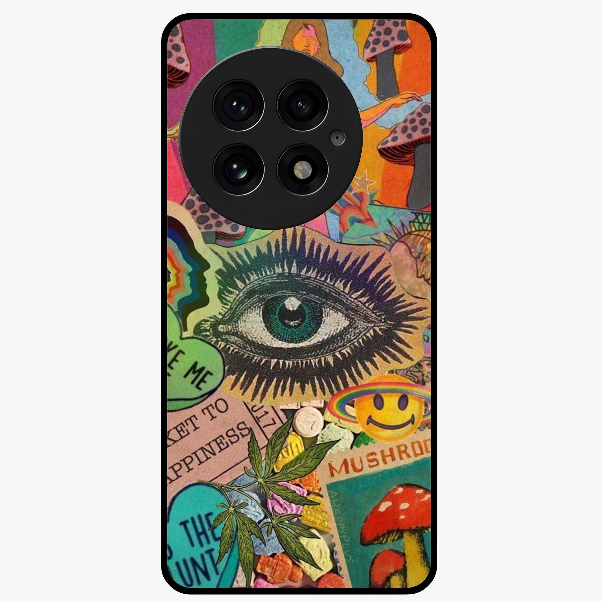 Mystic Eye Wonderland Glass Case for 1+13 bold front view featuring detailed mystical eye artwork