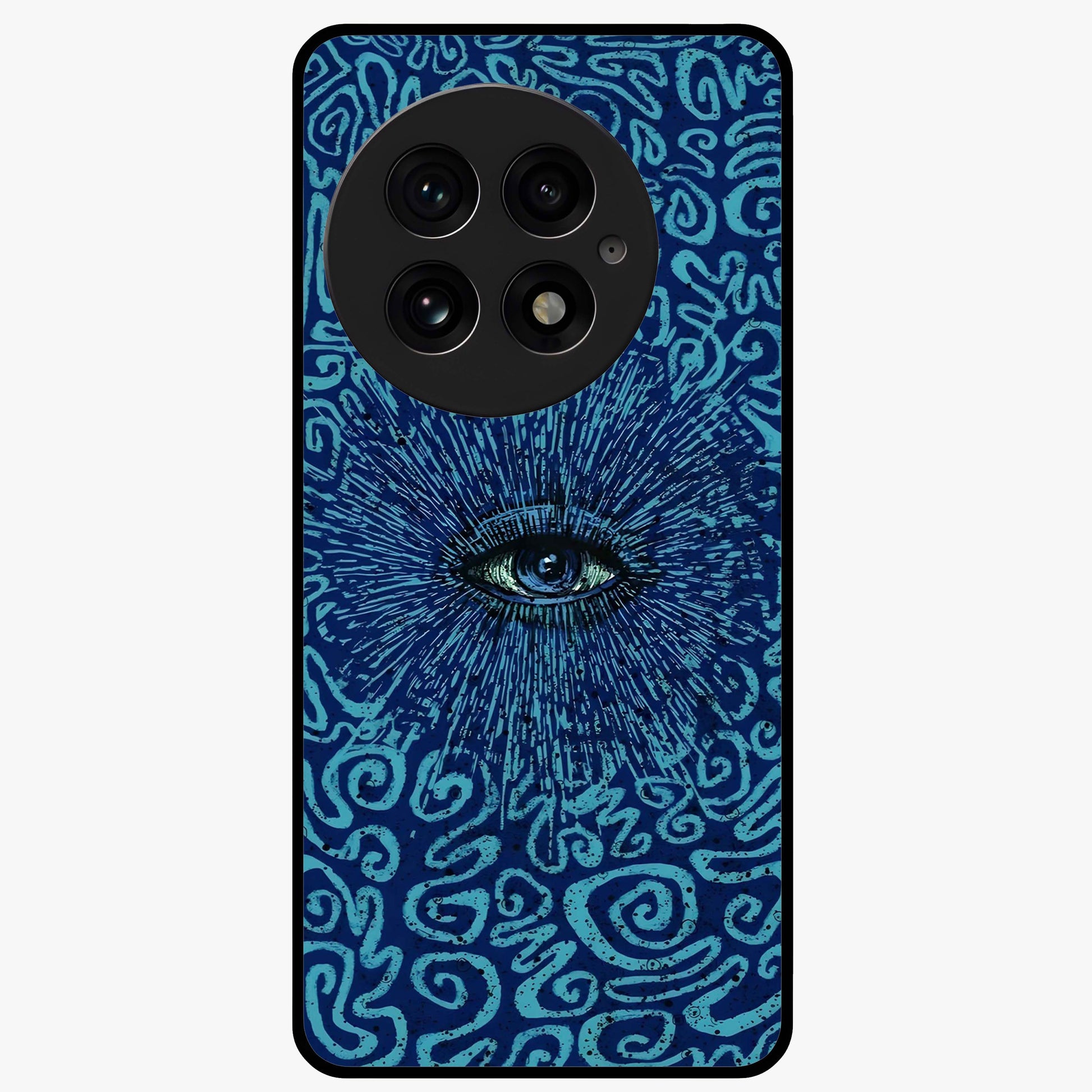 Mystic Inner Eye Glass Case for 1+13 dramatic front view featuring powerful inner eye inspired artwork