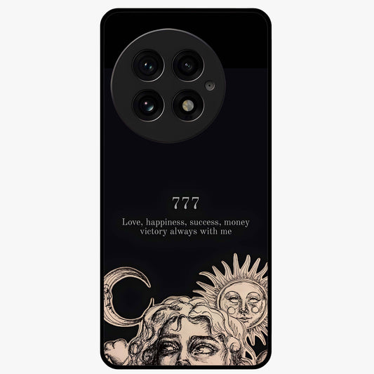 Mystic Victory Aura Glass Case for 1+13 bold front view featuring powerful aura inspired artwork