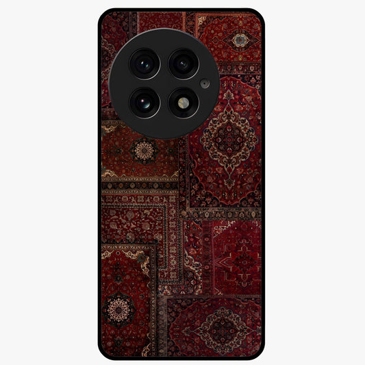 Persian Velvet Tale Glass Case for 1+13 luxurious front view featuring velvet inspired Persian pattern artwork