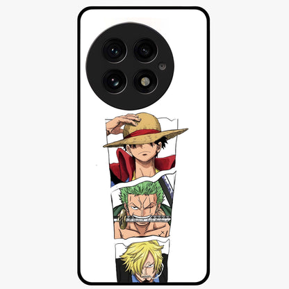 Pirate Trio Resolve Glass Case for 1+13 bold front view featuring pirate inspired trio artwork