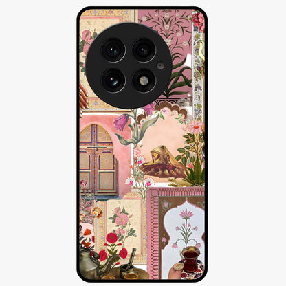 Royal Pink Legacy Glass Case for 1+13 elegant front view featuring luxurious pink themed artistic artwork