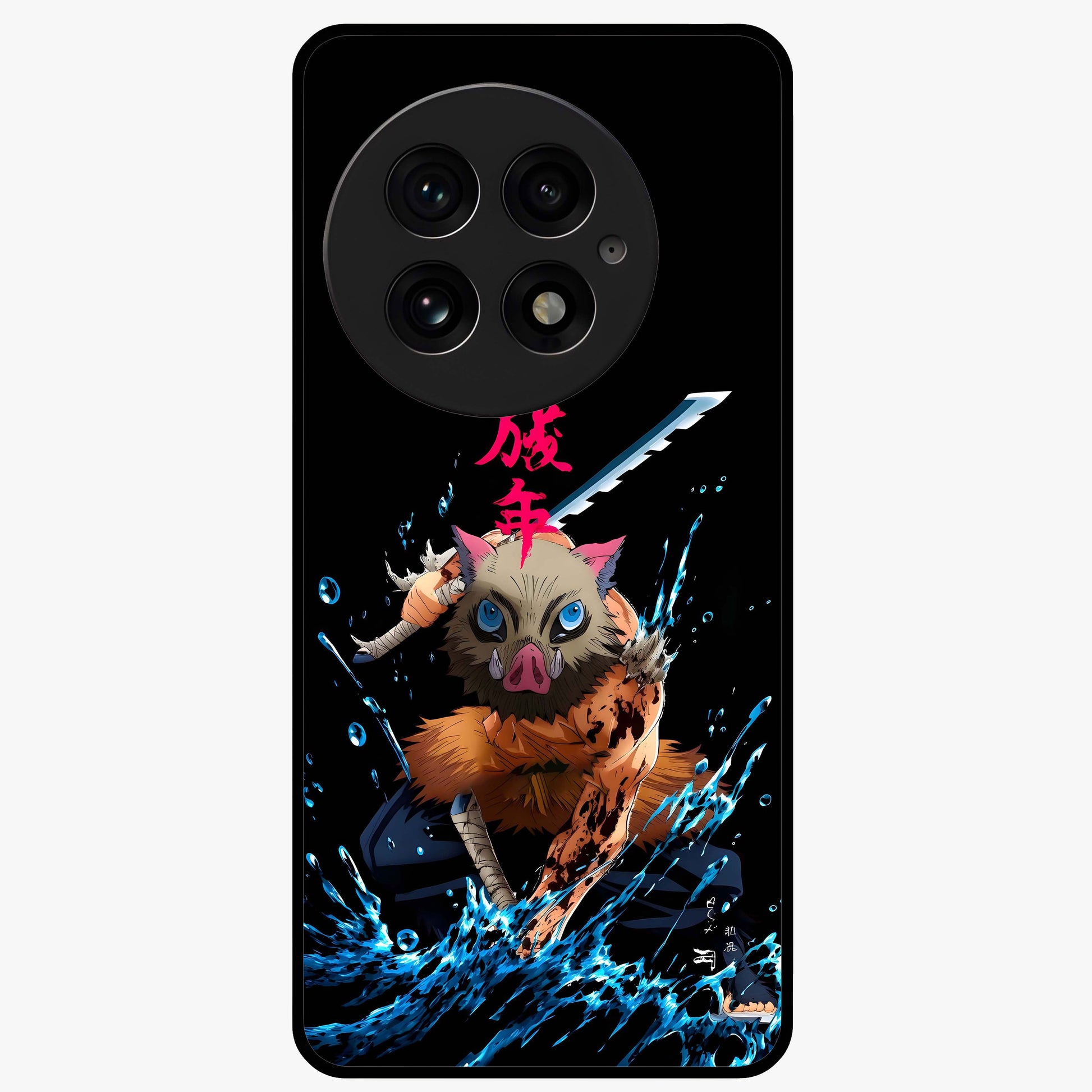 Savage Blade Warrior Glass Case for 1+13 intense front view featuring fierce warrior inspired artwork
