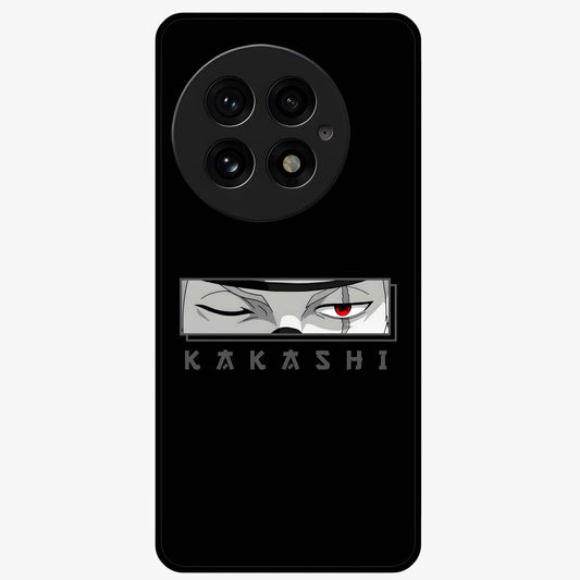 Scarlet Ninja Gaze Glass Case for 1+13 striking front view featuring ninja inspired artwork in crimson tones