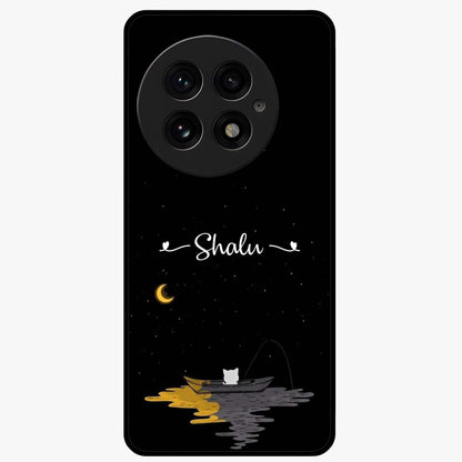 Silent Night Row Glass Case for 1+13 dramatic front view featuring night themed artistic artwork
