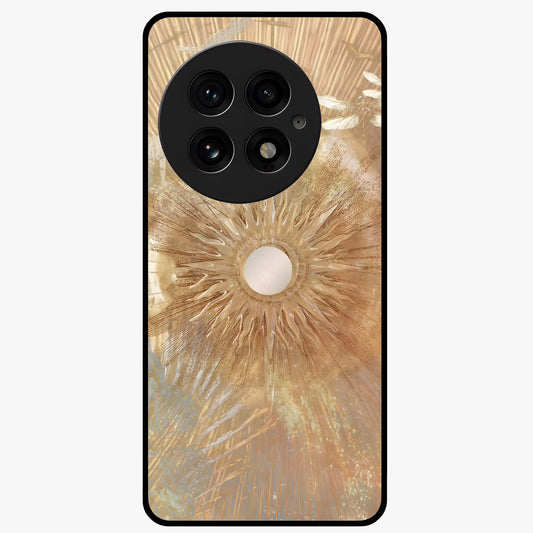 Silken Whirl Glass Case for 1+13 elegant front view featuring smooth abstract swirl artwork