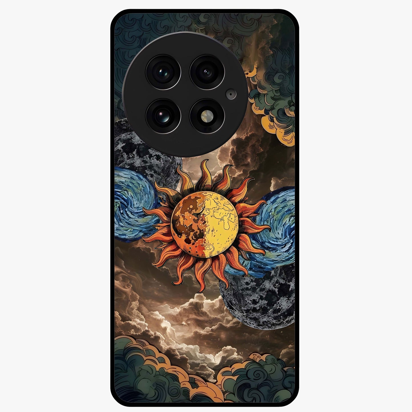 Sun Kissed Valley Glass Case for 1+13 scenic front view featuring glowing valley landscape artwork