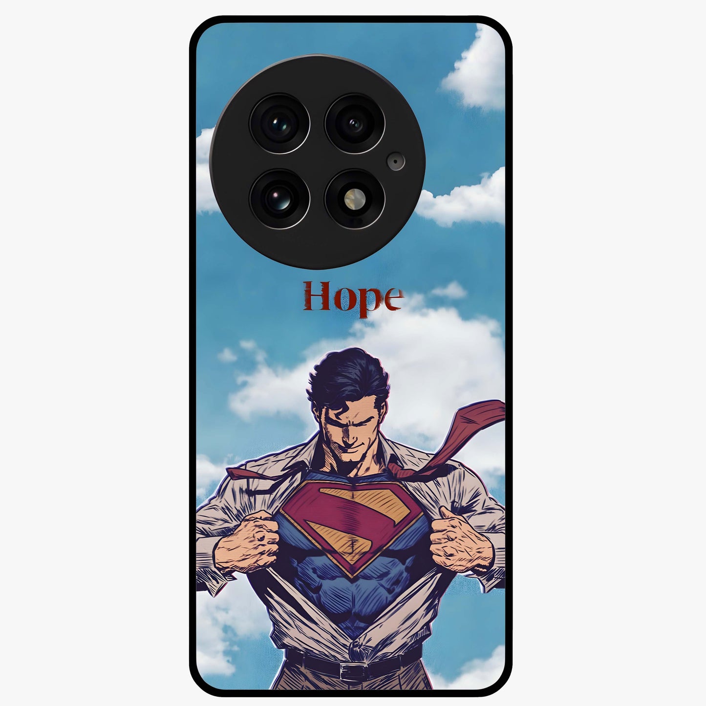 Symbol of Hope Glass Case for 1+13 meaningful front view featuring inspirational symbolic artwork