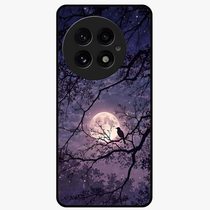 Whispering Moon Silence Glass Case for 1+13 serene front view featuring moon inspired artwork in calm night tones