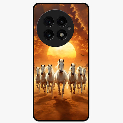 Wild Sunset Majesty Glass Case for 1+13 dramatic front view featuring bold sunset landscape artwork