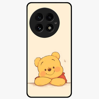 Winniethe Pooh Glass Case for 1+13 adorable front view featuring cute cartoon inspired artwork
