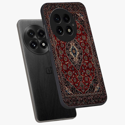 Heritage Carpet Royale Glass Case for 1+13 captured at a warm angle highlighting intricate heritage patterns, gloss, and edge clarity.