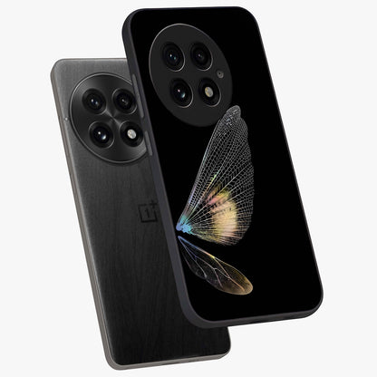 Whispers of Wings Glass Case for 1+13 angled mockup showcasing glossy finish and soft gradient detailing