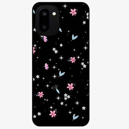 Black Aesthetic Wallpapers Glass Case for 1+15R bold front view featuring dark minimalist aesthetic artwork