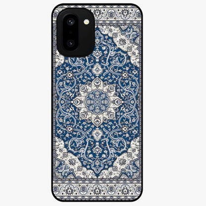 Blue Palace Dream Glass Case for 1+15R royal front view featuring palace inspired artwork in deep blue tones