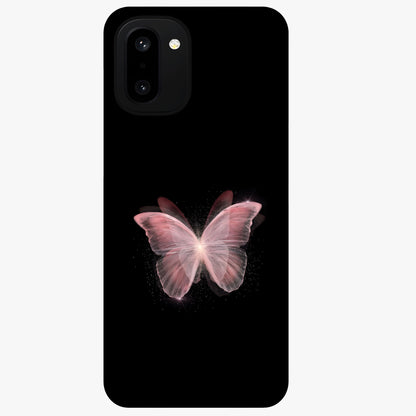 Celestial Wings Butterfly Glass Case for 1+15R elegant front view featuring butterfly artwork with cosmic accents