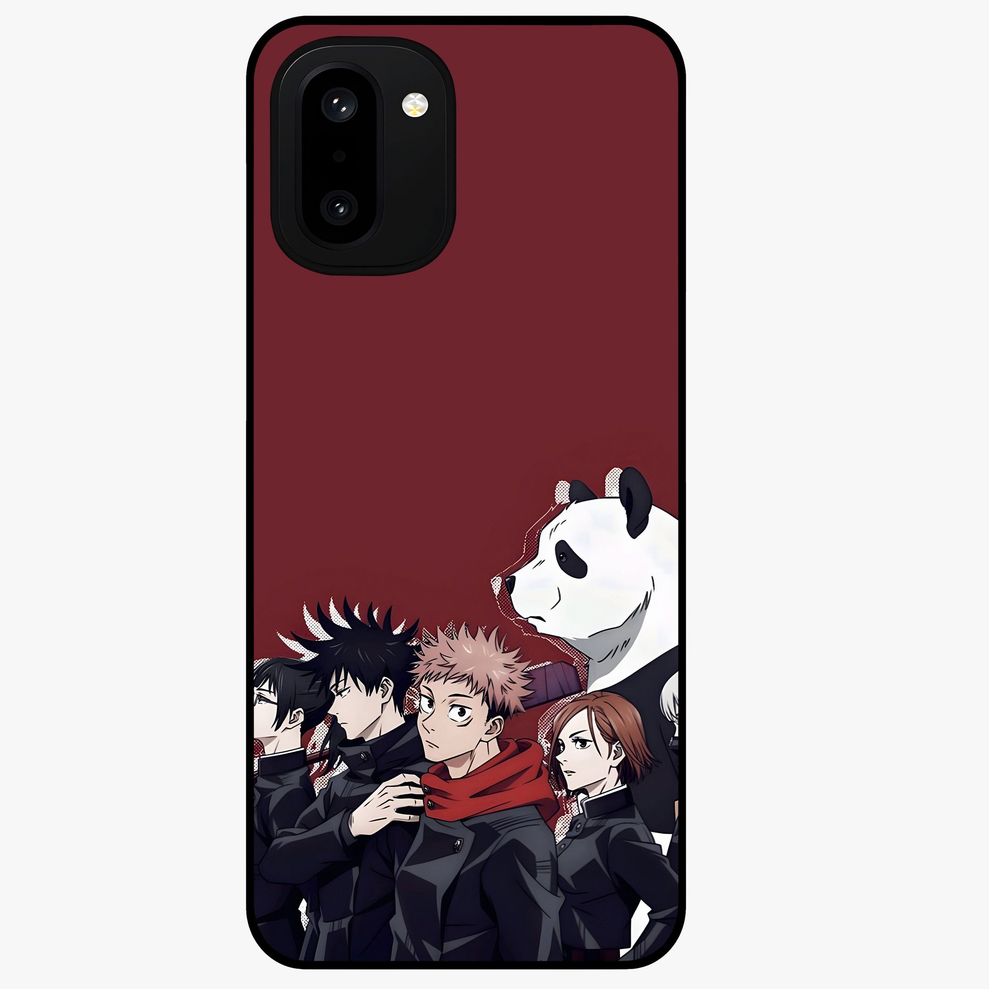 Crimson Crow Judgment Glass Case for 1+15R striking front view featuring bold crow illustration in crimson tones