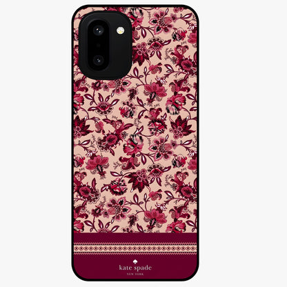 Crimson Rose Charm Glass Case for 1+15R elegant front view featuring rich red rose artwork