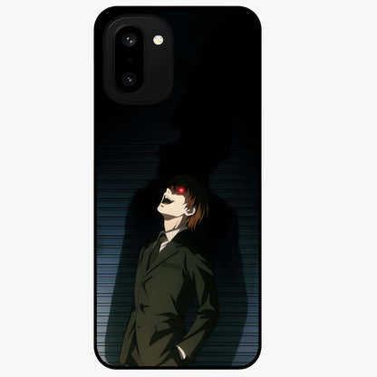 Crimson Shadow King Glass Case for 1+15R striking front view featuring bold shadow inspired crimson artwork